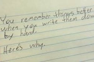 Taking notes LONGHAND should make a comeback.  Here’s why: