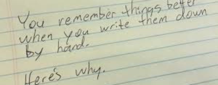Taking notes LONGHAND should make a comeback.  Here’s why: